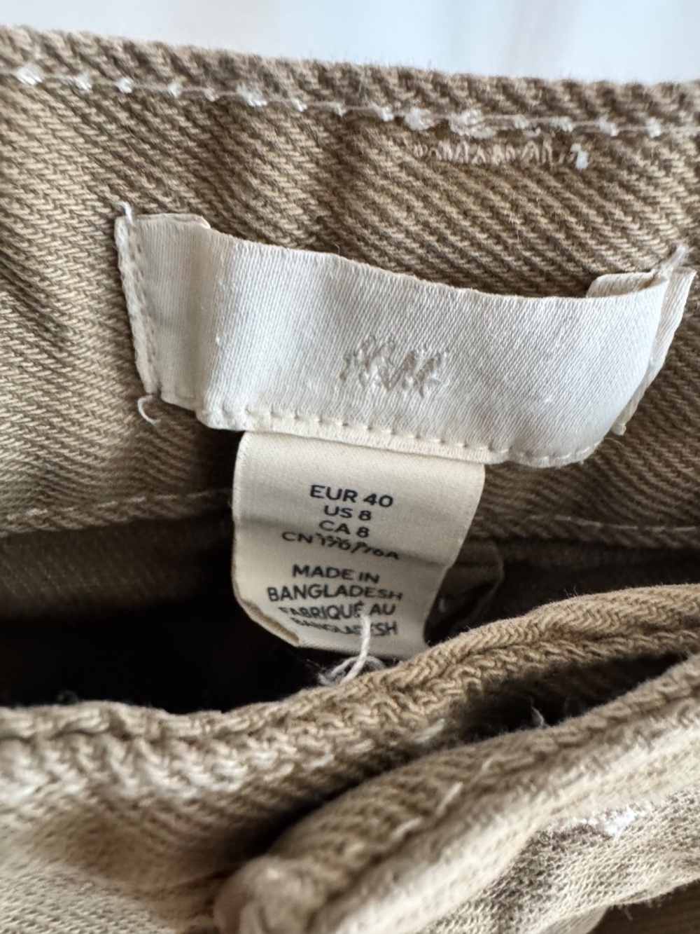 H&M Khaki Cargo Carpenter Jeans - Picture 2 of 5